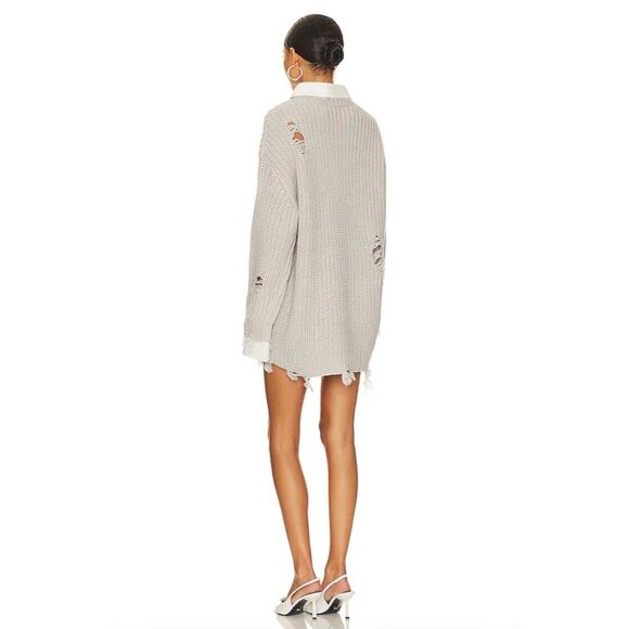 SER.O.YA Chloe Sweater Silver Great Distressed - Picture 2 of 3